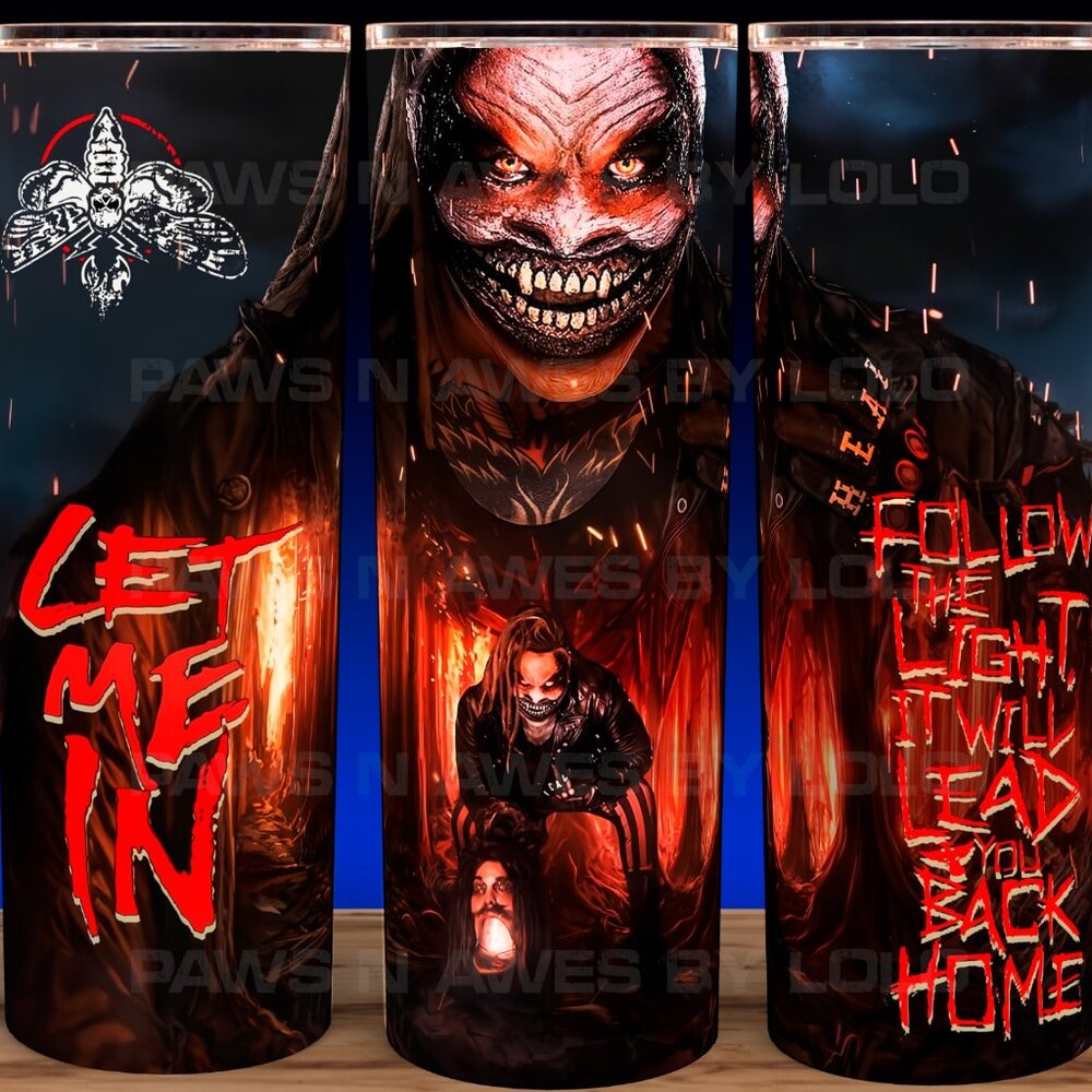 30oz Bray Wyatt The Fiend Follow Light It Will Lead Wrestling Cup Mug Tumbler